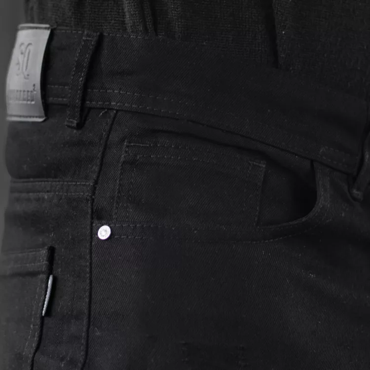 شلوار جین مردانه مام مشکی کد 28390