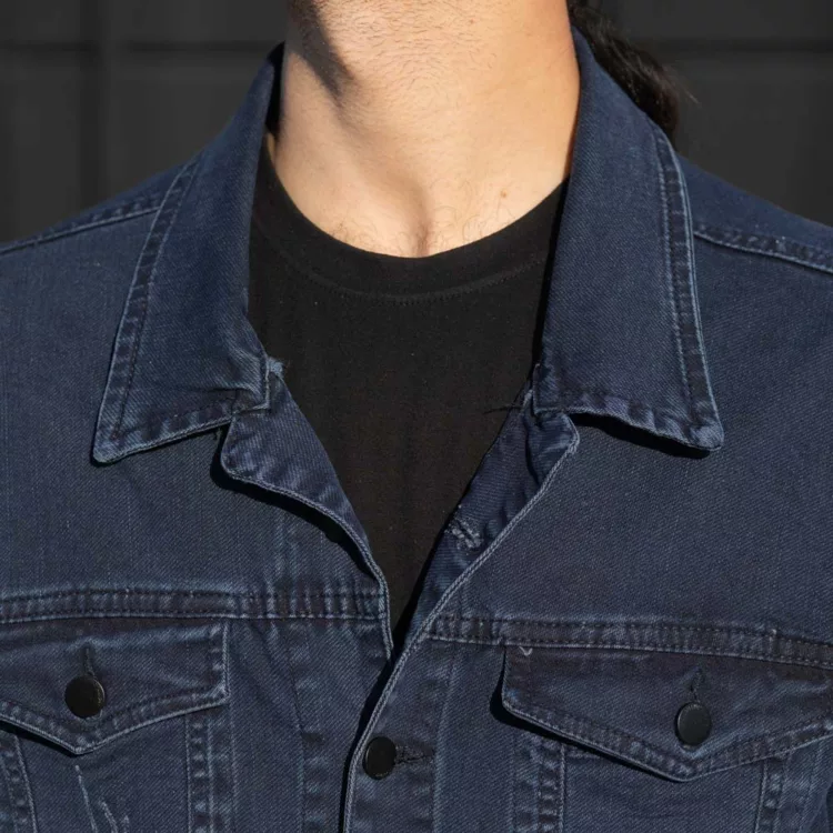 کت جین مردانه آبی کد 28403