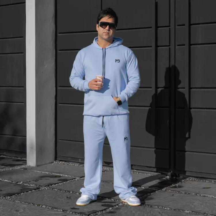 ست هودی و شلوار دورس نخ پنبه مردانه MB کد 28398