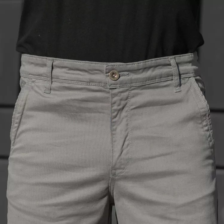 شلوار کتان مردانه پولو طوسی کد 28400