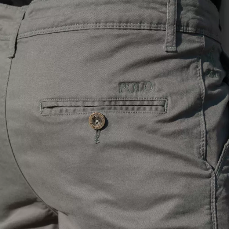 شلوار کتان مردانه پولو طوسی کد 28400