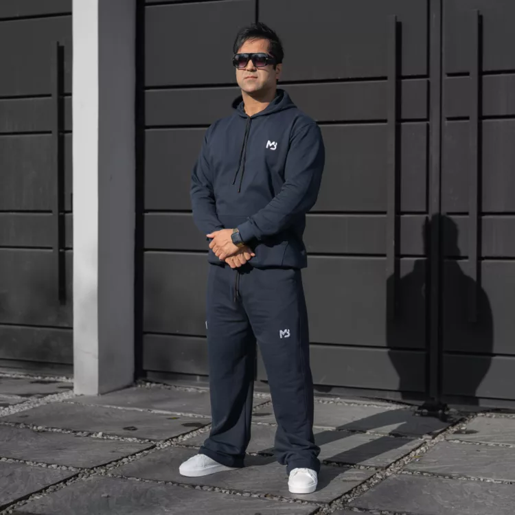 ست هودی و شلوار دورس نخ پنبه مردانه MB کد 28398