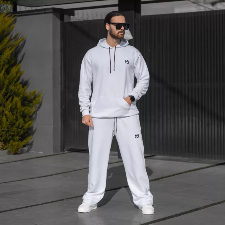 ست هودی و شلوار دورس نخ پنبه مردانه MB کد 28398