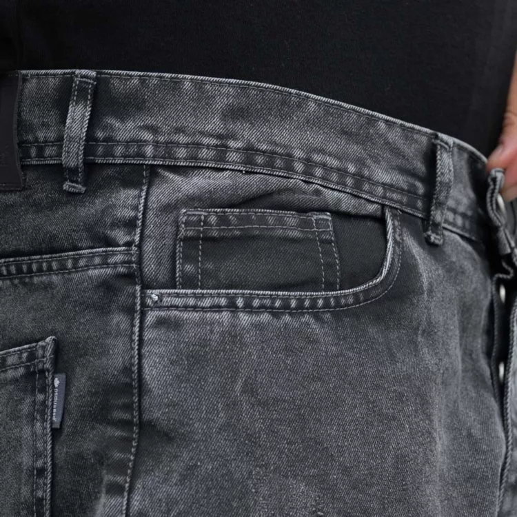 شلوار جین مردانه مام ذغالی کد 28404