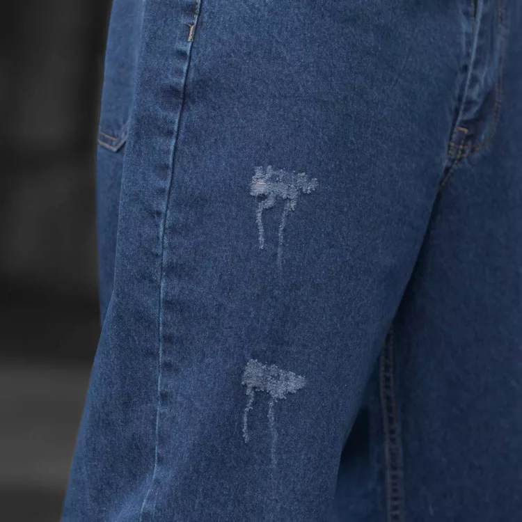 شلوار جین مردانه بگ آبی تیره کد 28445