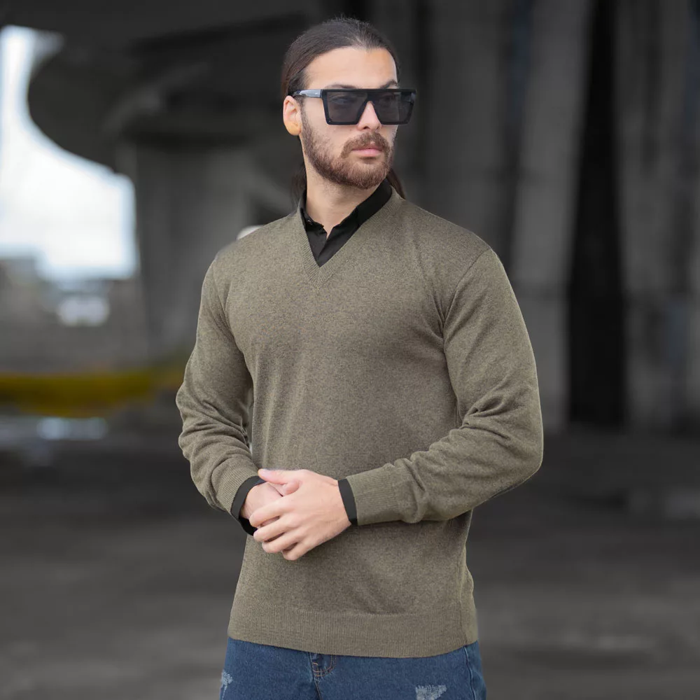 بافت کشی مردانه یقه هفت کد 23312