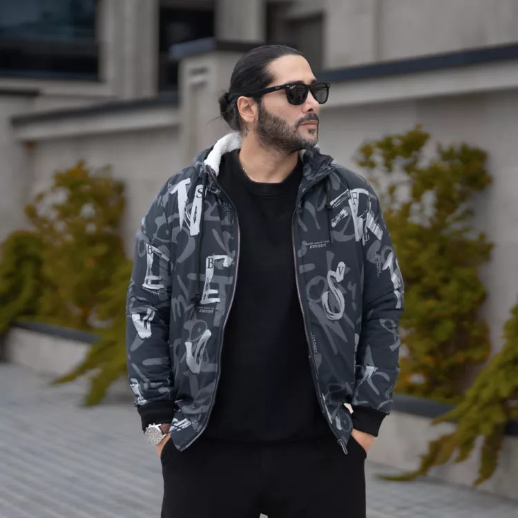 سوییشرت مردانه طرحدار کد 28453