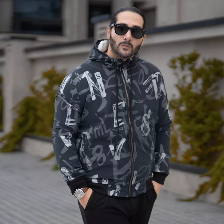 سوییشرت مردانه طرحدار کد 28453