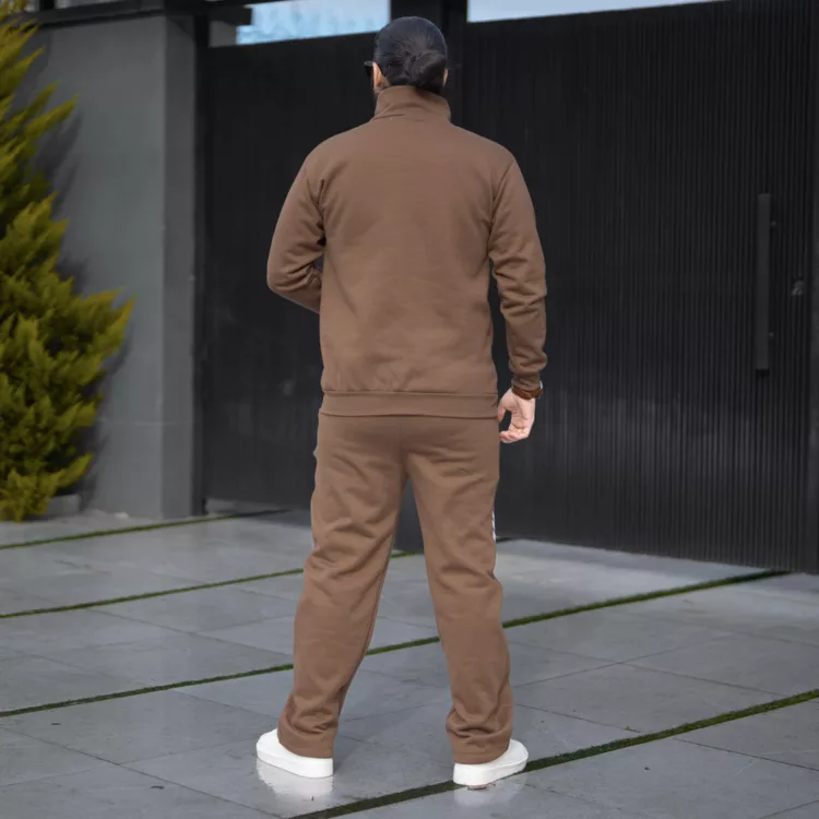 ست تیشرت و شلوار مردانه نیم زیپ کد 28454