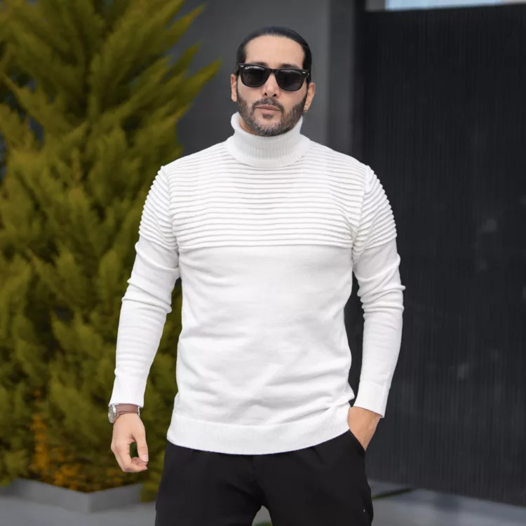 بافت مردانه یقه اسکی کد 28459