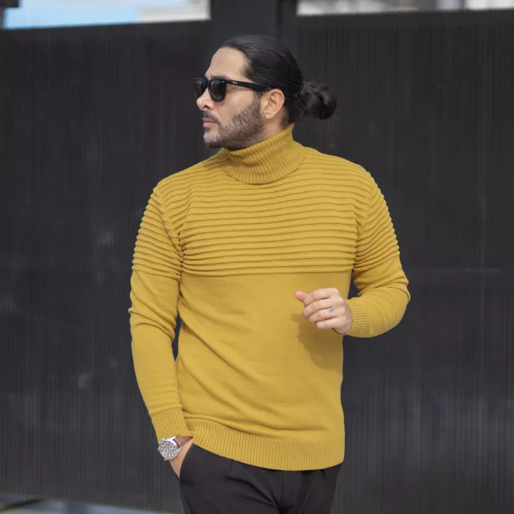 بافت مردانه یقه اسکی کد 28459