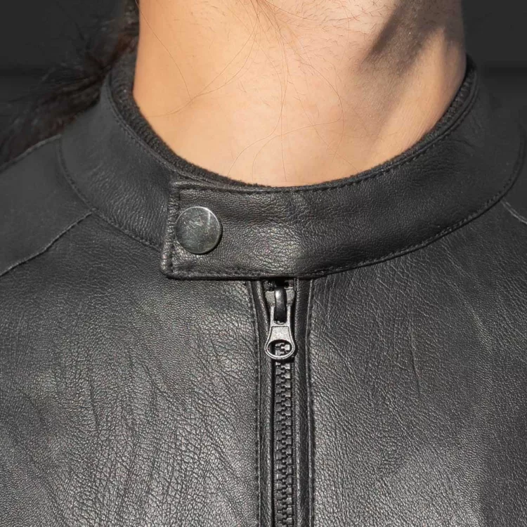 کاپشن چرم مردانه کد 28468