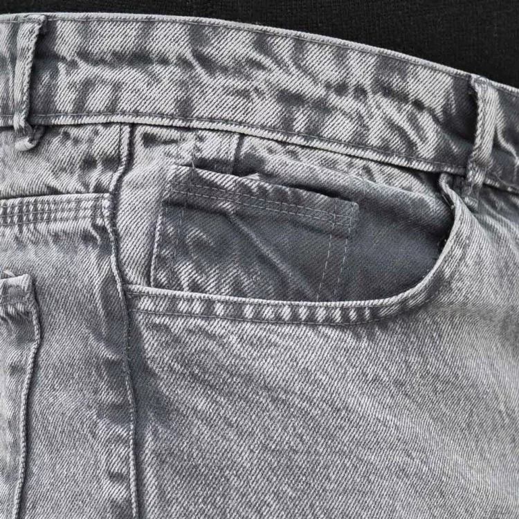 شلوار جین مردانه مام طوسی کد 28485