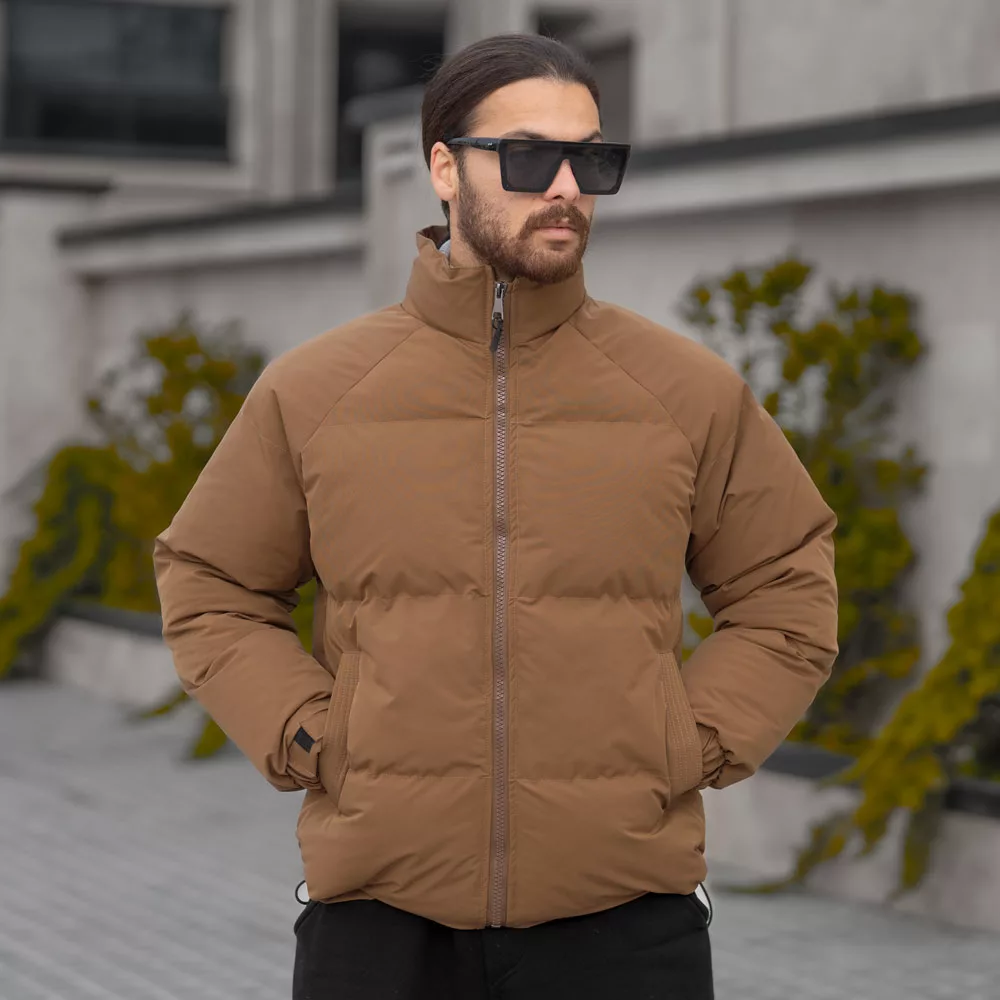 کاپشن باکسی مردانه موکا کد 28484