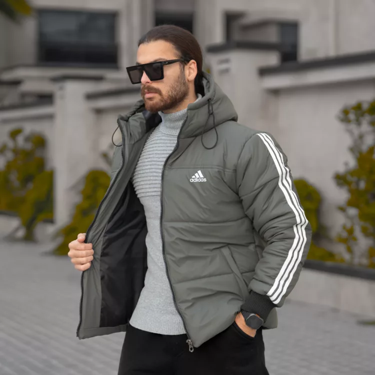 کاپشن مردانه آدیداس زیتونی کد 28499