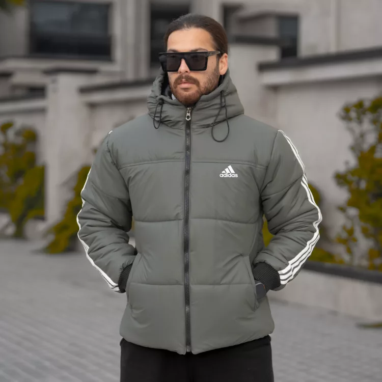 کاپشن مردانه آدیداس زیتونی کد 28499