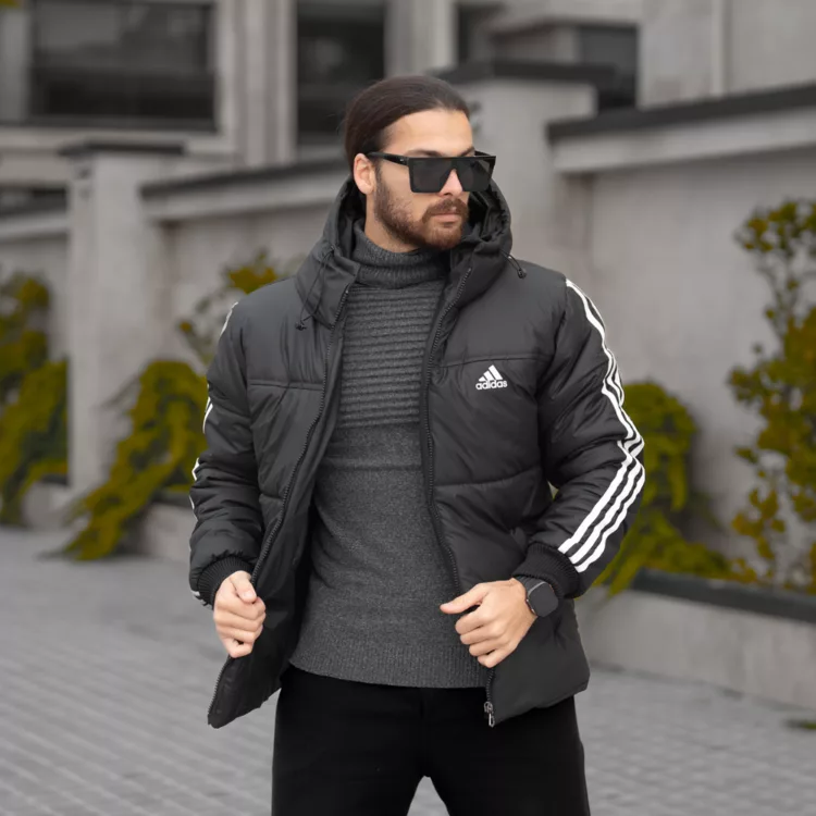 کاپشن مردانه آدیداس مشکی کد 28501