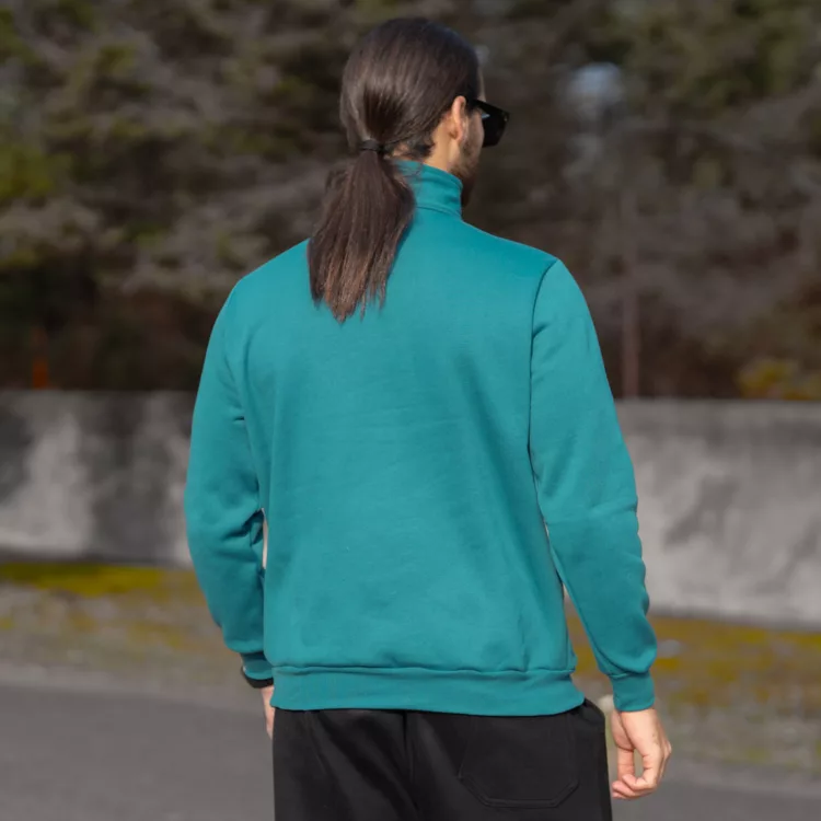 تیشرت دورس نیم زیپ مردانه کد 28532