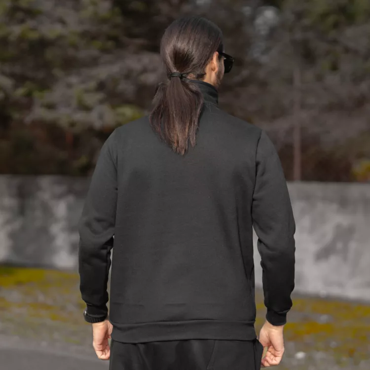 تیشرت دورس نیم زیپ مردانه کد 28532