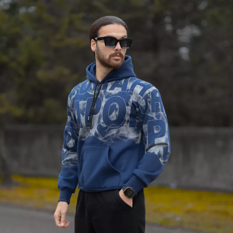 هودی مردانه طرحدار کد 28551