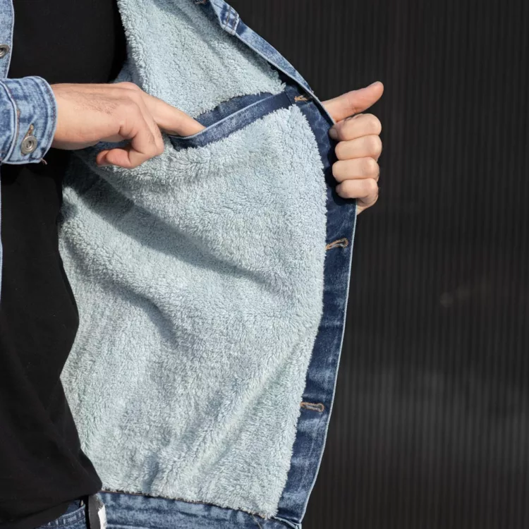 کت جین مردانه آبی کد 28588