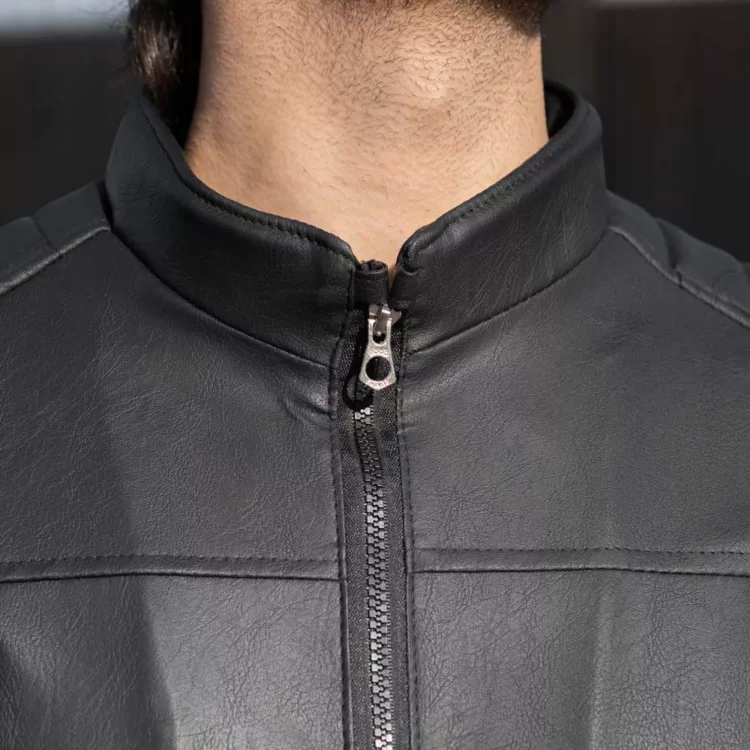 کاپشن چرم مردانه کد 28584