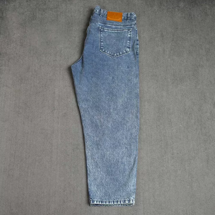 شلوار جین مردانه سایز بزرگ مام آبی کد 28240