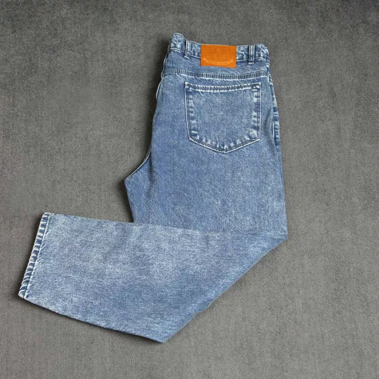 شلوار جین مردانه سایز بزرگ مام آبی کد 28240