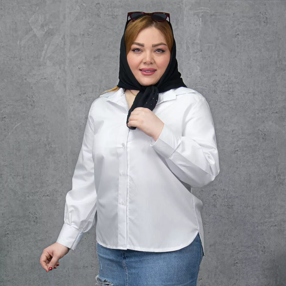 شومیز دخترانه سفید کد 28250