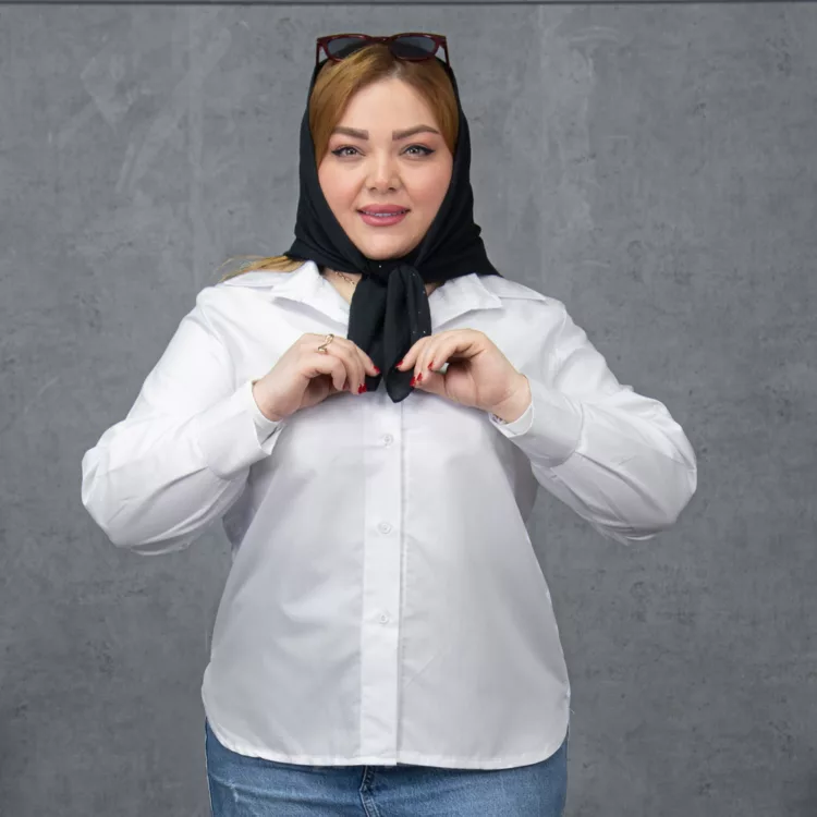 شومیز دخترانه سفید کد 28250