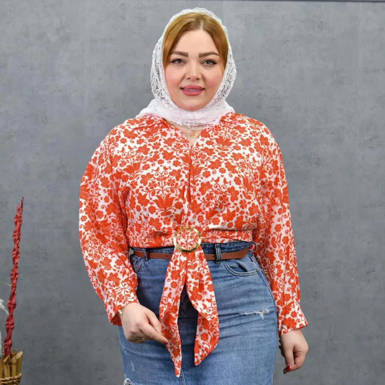 شومیز دخترانه جلو گره کد 28265