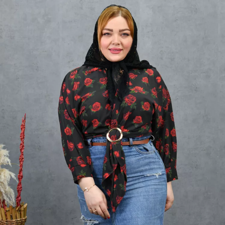 شومیز دخترانه جلو گره کد 28265