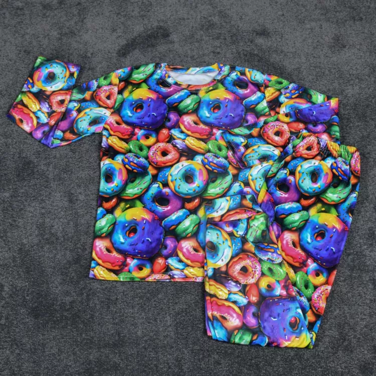 ست تیشرت و شلوار دخترانه عروسکی کد 28316