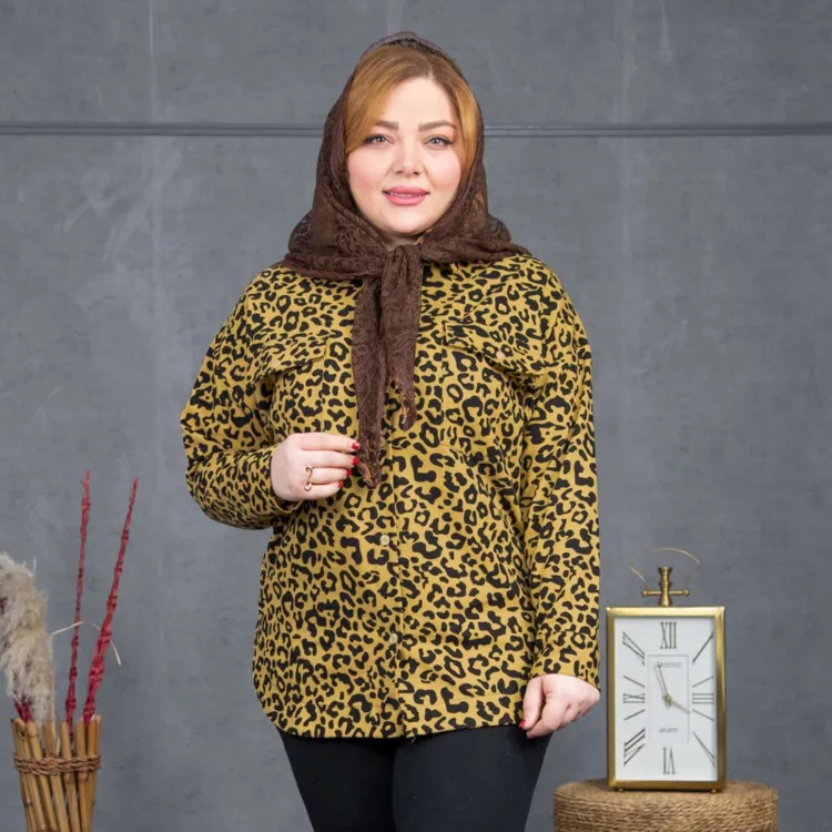 شومیز دخترانه پلنگی کد 28347