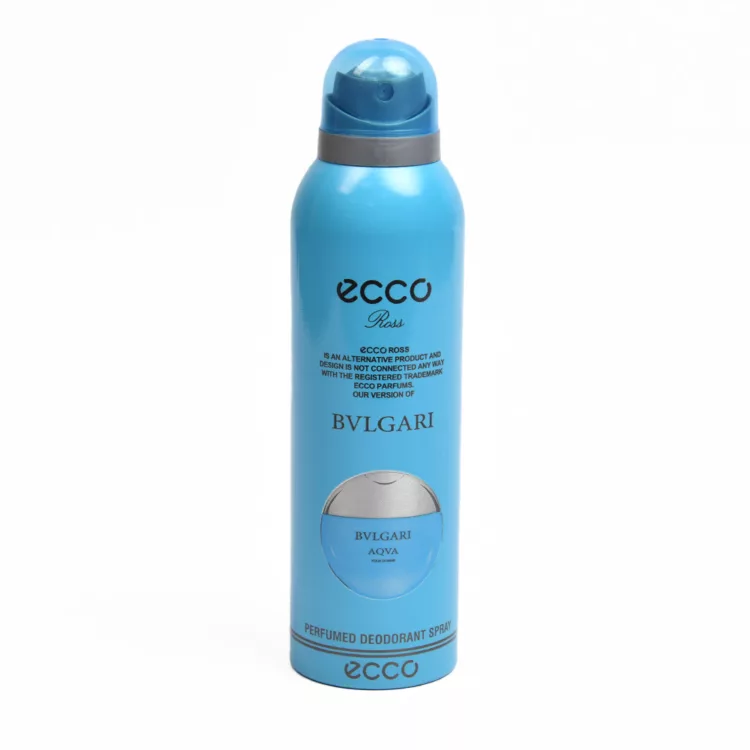 اسپری بدن مردانه اکو رز ecco ross مدل بولگاری آبی (آکوا پور هوم آتلانتیک)