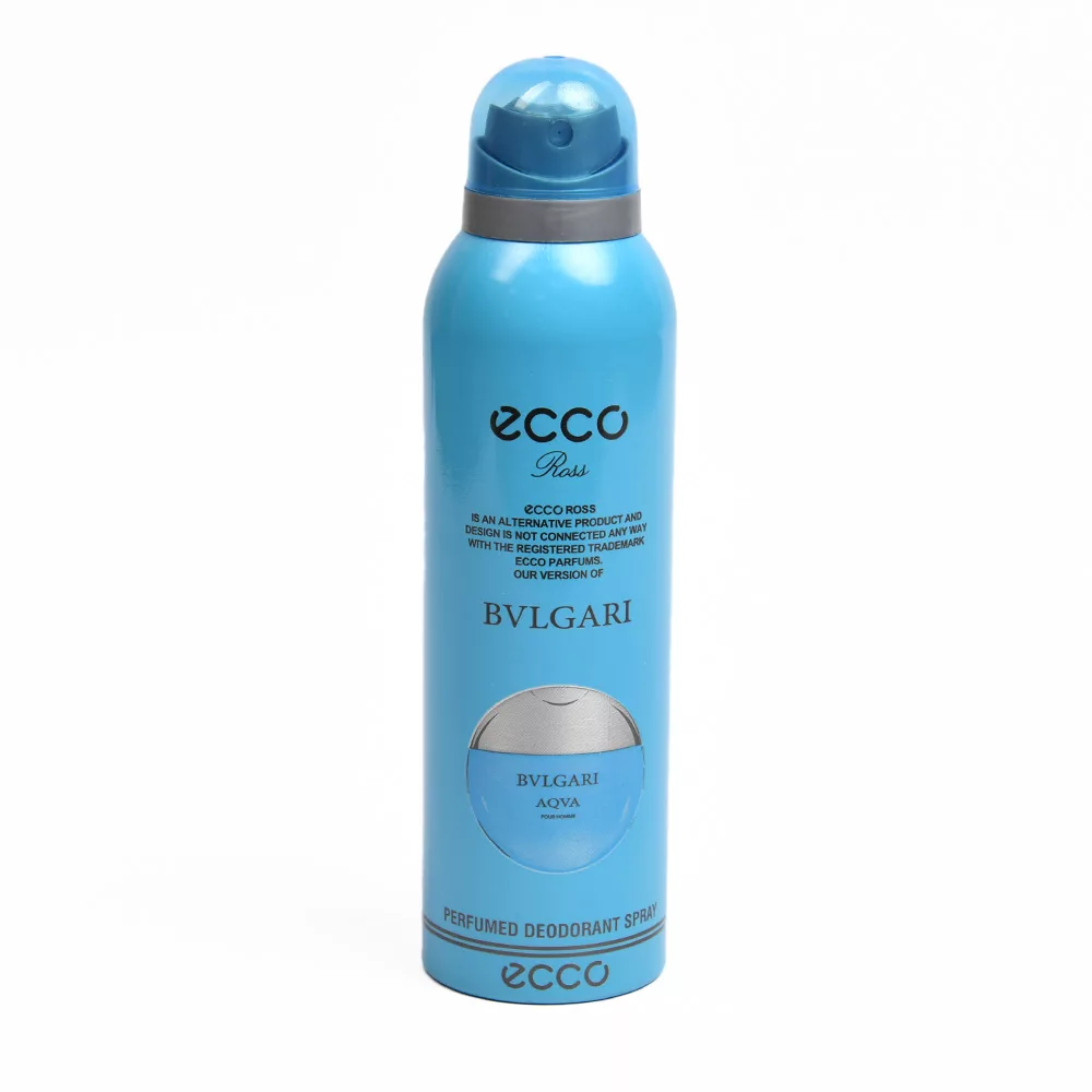 اسپری بدن مردانه اکو رز ecco ross مدل بولگاری آبی (آکوا پور هوم آتلانتیک)