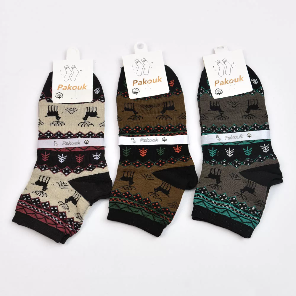 جوراب نیم ساق طرح کریسمس دخترانه کد 28367