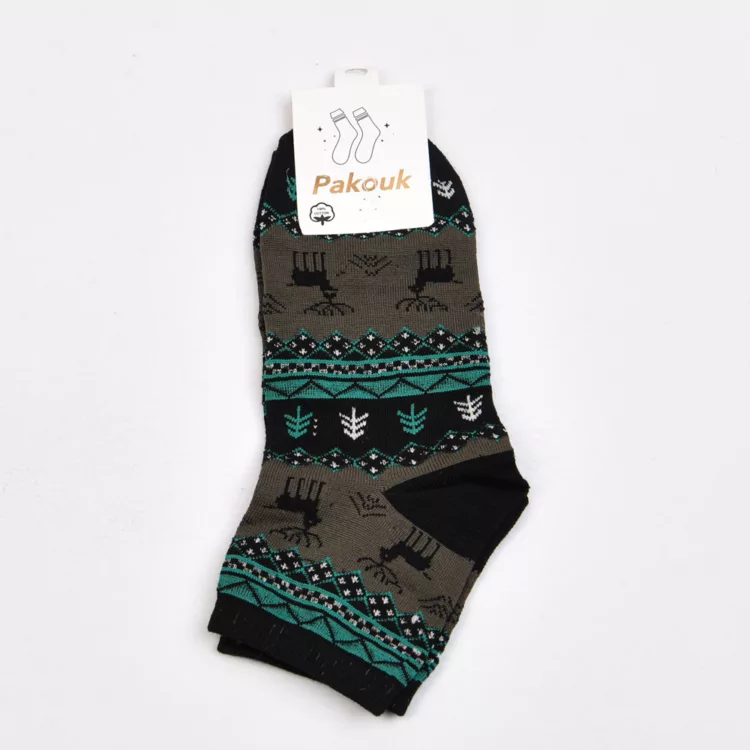 جوراب نیم ساق طرح کریسمس دخترانه کد 28367