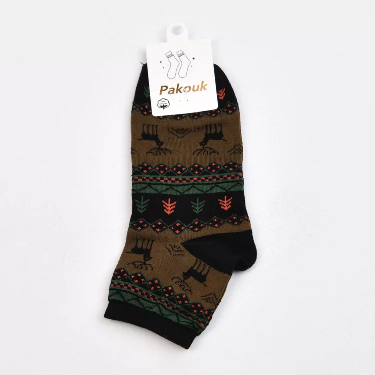 جوراب نیم ساق طرح کریسمس دخترانه کد 28367