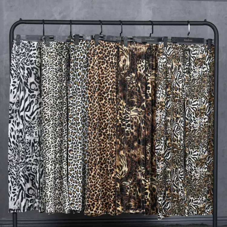 شلوار راحتی دخترانه پلنگی کد 28457