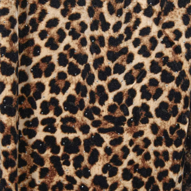 شلوار راحتی دخترانه پلنگی کد 28457