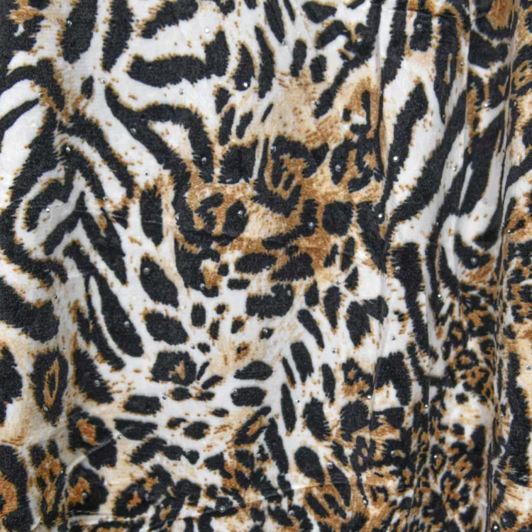 شلوار راحتی دخترانه پلنگی کد 28457