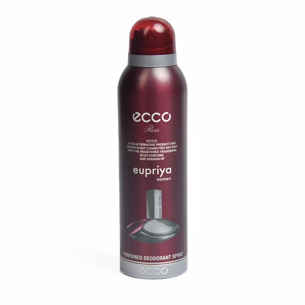 اسپری بدن زنانه اکو رز ecco ross مدل کلوین کلین ایفوریا