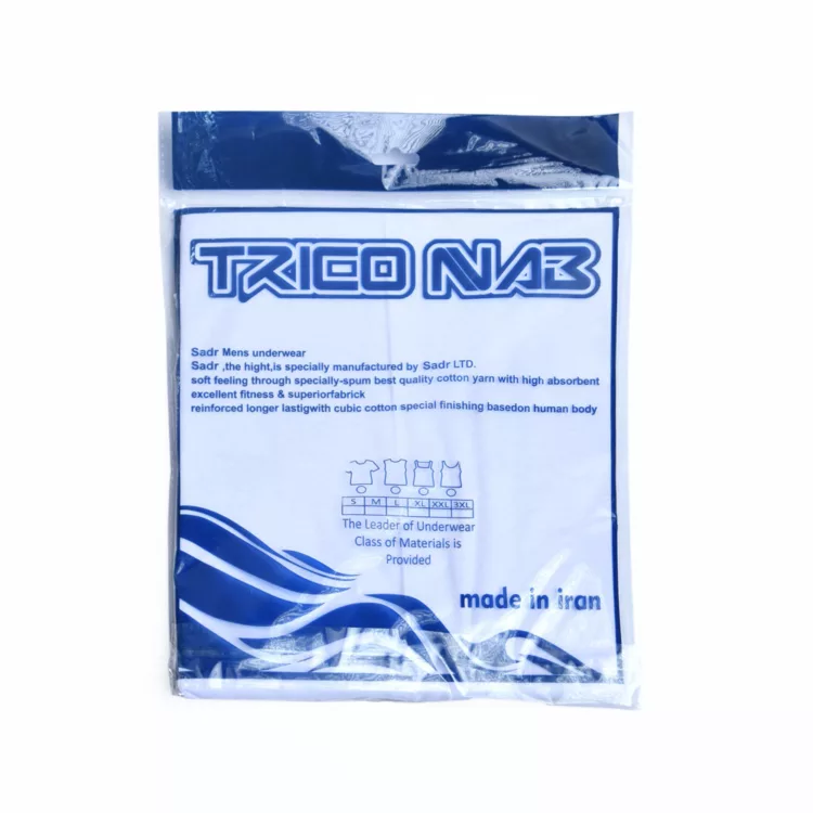 رکابی مردانه سفید ساده