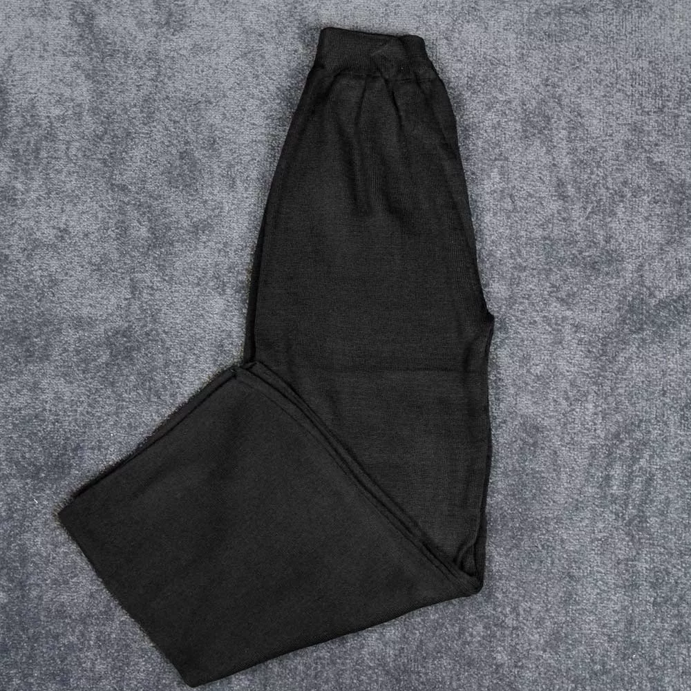 شلوار بافت دخترانه مشکی کد 28585