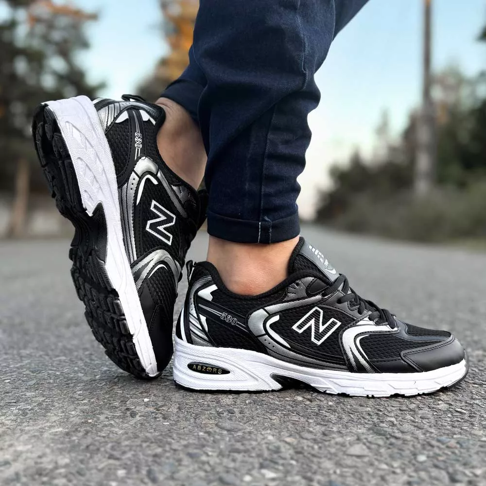 کتانی مردانه نیوبالانس 530 مشکی کد 28429