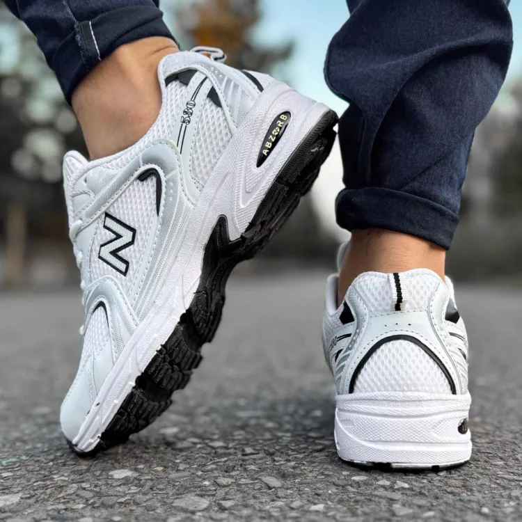 کتانی مردانه نیوبالانس 530 سفید کد 28426