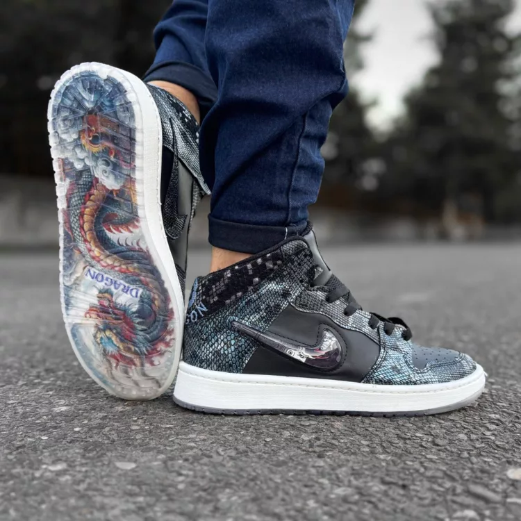 کتانی مردانه ساقدار نایک دراگون کد 28357