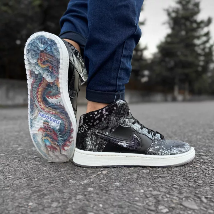 کتانی مردانه ساقدار نایک دراگون کد 28356