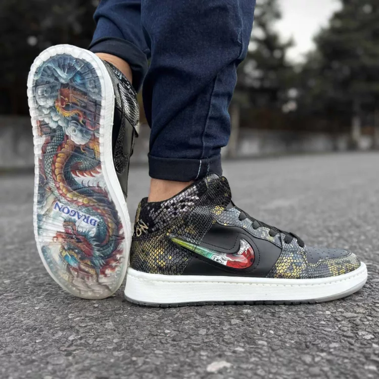 کتانی مردانه ساقدار نایک دراگون کد 28359